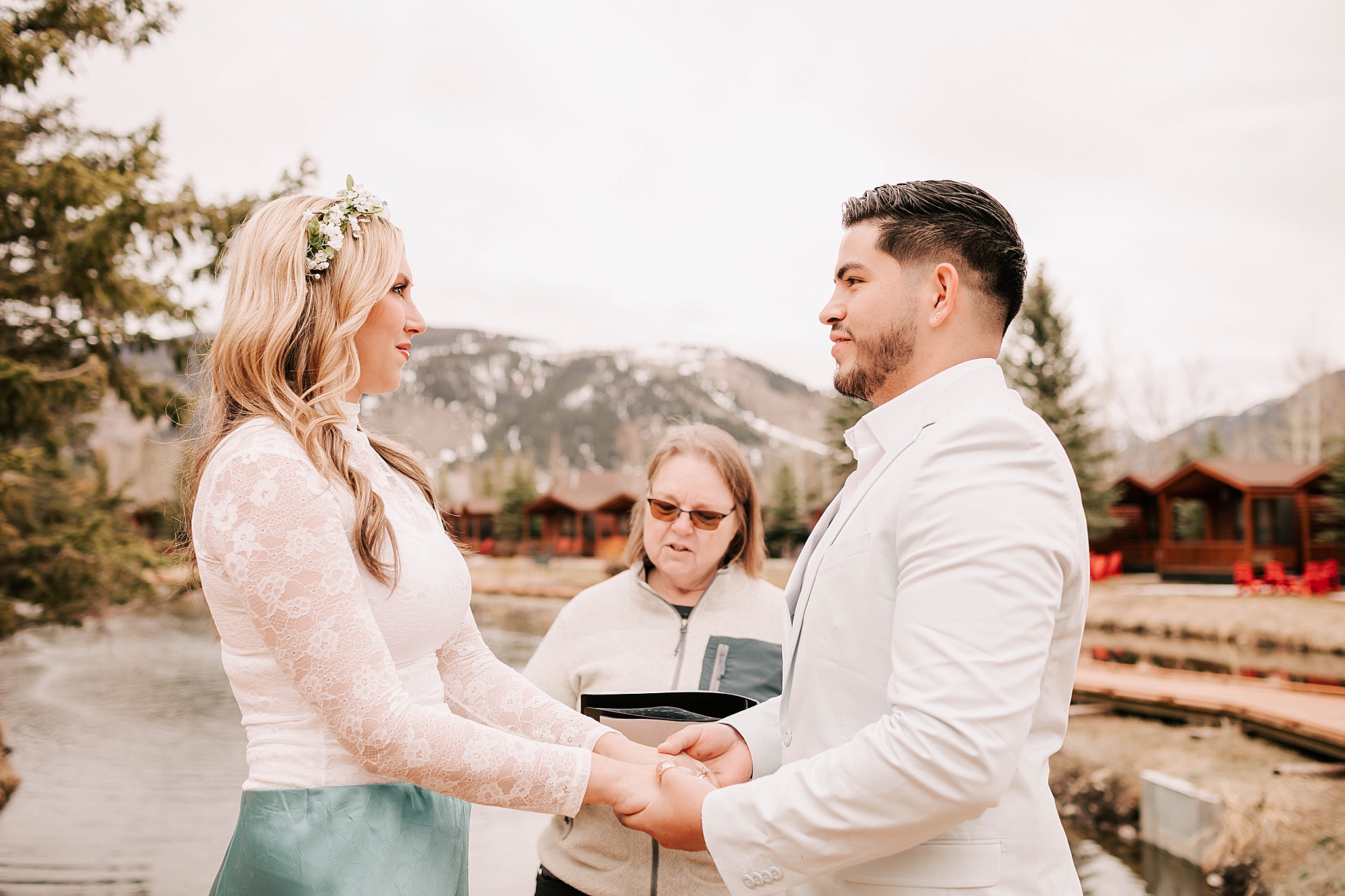 bride and groom at grand teton elopement by adrian wayment photo