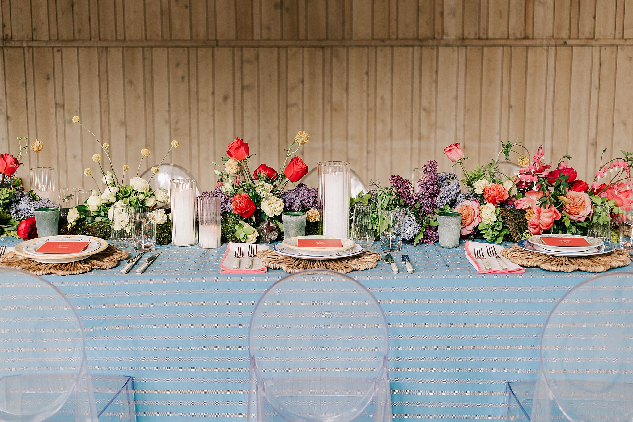 a tablescape for a western themed welcome party at jackson hole history museum taken by photographer adrian wayment.